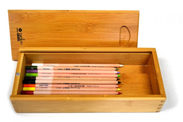 Caja de madera con 15 lápices pastel Bruynzeel