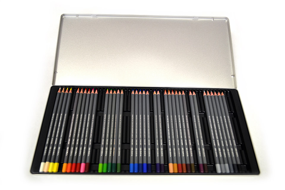 Lápices acuarelables Dalbe en caja metálica - Taller de dibujo y pintura  Aceña - Olmedo