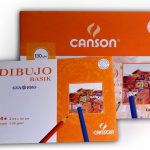 Minipack 10 hojas papel de dibujo Canson Basik
