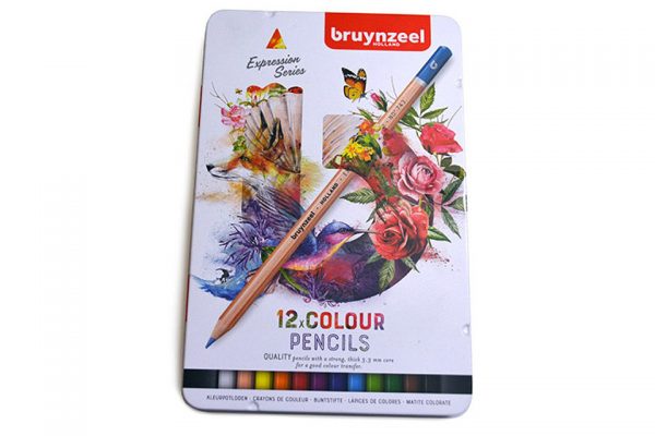 Caja metálica con 12 lápices color Bruynzeel Expression