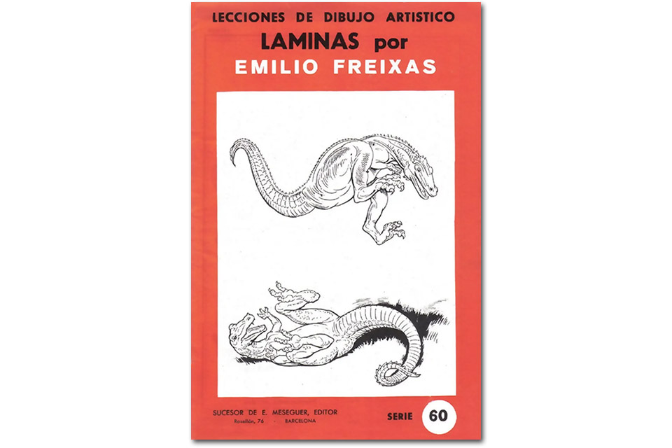Láminas serie roja de Freixas nº 60 Dinosaurios y reptiles