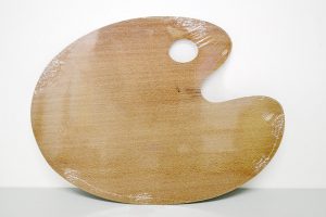Paleta oval de madera 'M'