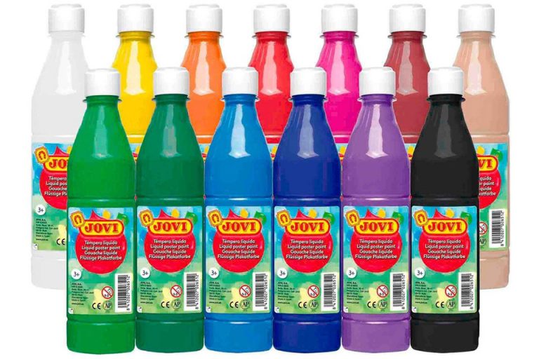 Témpera Jovi en botes de 250 ml. Taller de dibujo y pintura Aceña