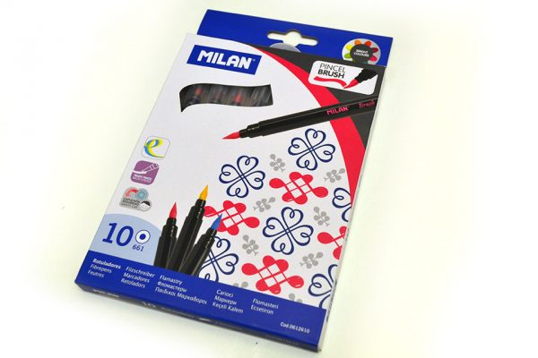 Brush Pen Milan, caja de 10 colores