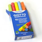 Caja de 10 tizas de colores Giotto