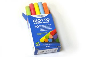 Caja de 10 tizas de colores Giotto