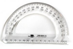 Regla portaángulos de 14 cm