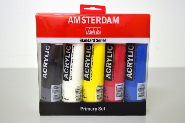 Set de 5 colores acrílicos Amsterdam