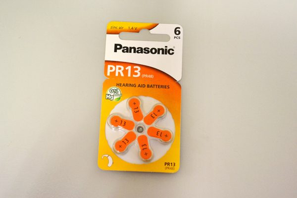 Pilas Panasonic PR13 para audífono
