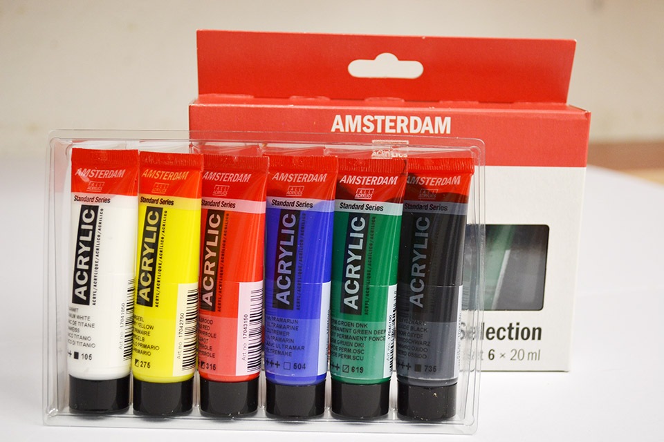 Acrílico Amsterdam Set 12 Colores 20ml Pasteles