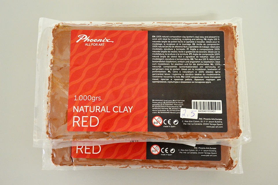 Arcilla roja natural 1 Kg Phoenix - Taller de dibujo y pintura Aceña -  Olmedo