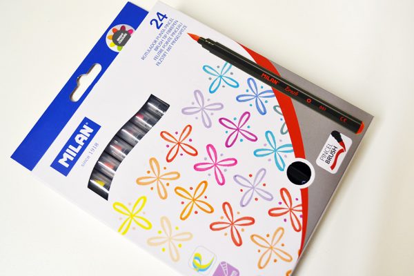 Brush Pen Milan, caja de 24 colores