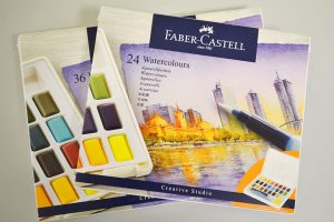 Set de 24 o 36 acuarelas Faber-Castell