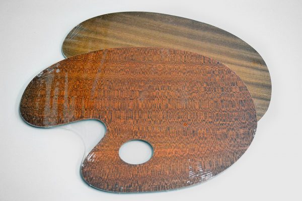 Paleta oval de madera 'S'