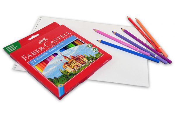 Caja cartón de 24 lápices color Faber-Castell