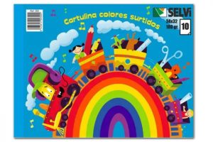 Bloc de cartulinas de colores Selvi