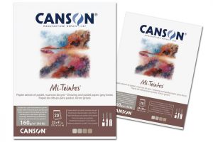 Bloc de Dibujo Canson Mi-Teintes tonos grises