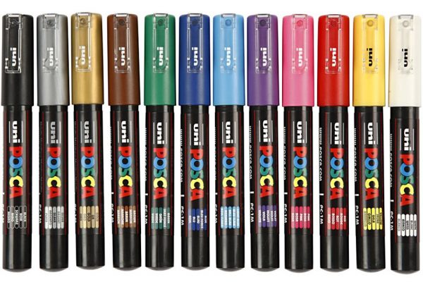 Rotuladores Posca PC-1M punta fina, colores sueltos