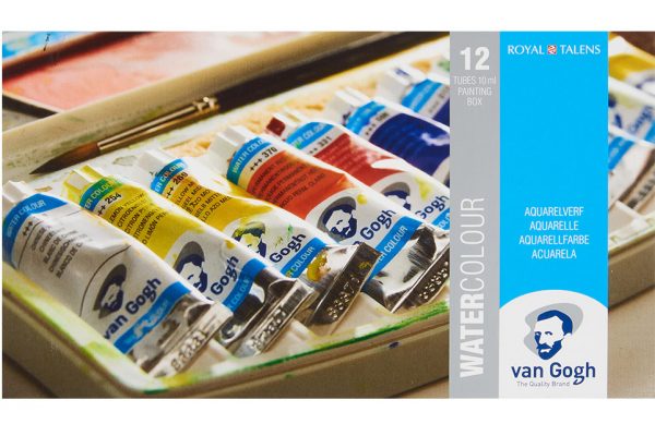 Caja de acuarelas Van Gogh 12 tubos de 10 ml