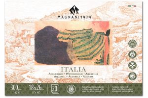 Cuaderno de acuarela Magnani 1404 Serie Italia 18x26cm