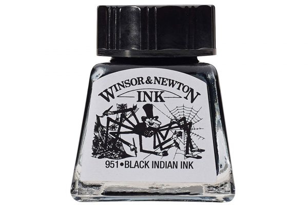 Tinta negra de dibujo Winsor&Newton 14 ml