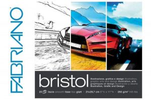 Bloc encolado Bristol A3 de Fabriano