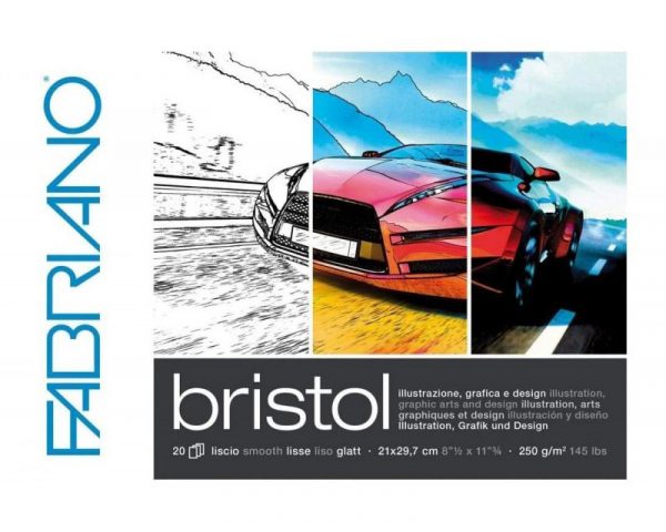 Bloc encolado Bristol A3 de Fabriano