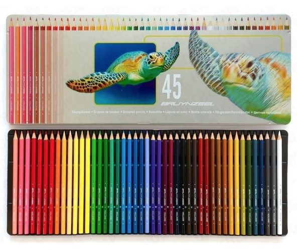 Caja metálica de 45 lápices de colores Bruynzeel