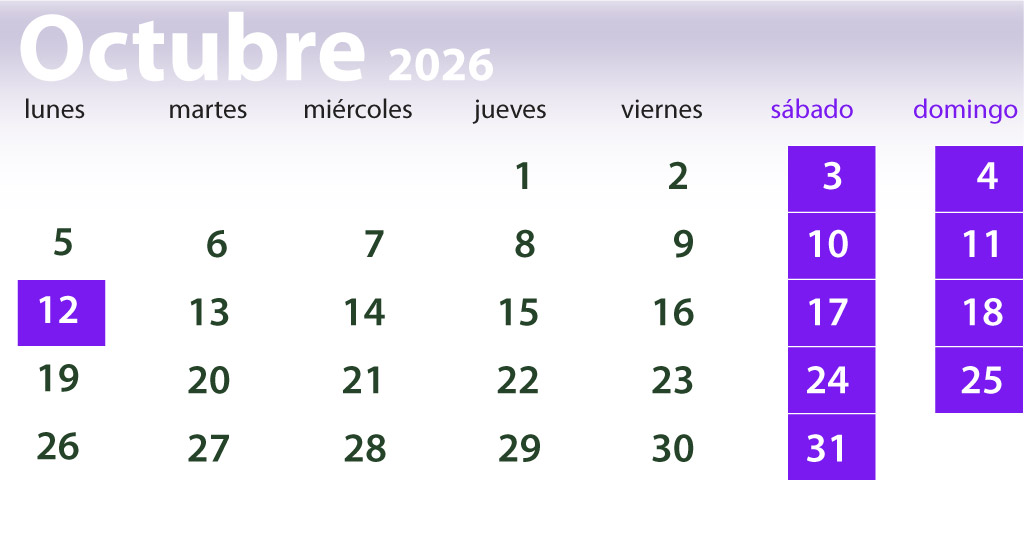 Octubre 2026