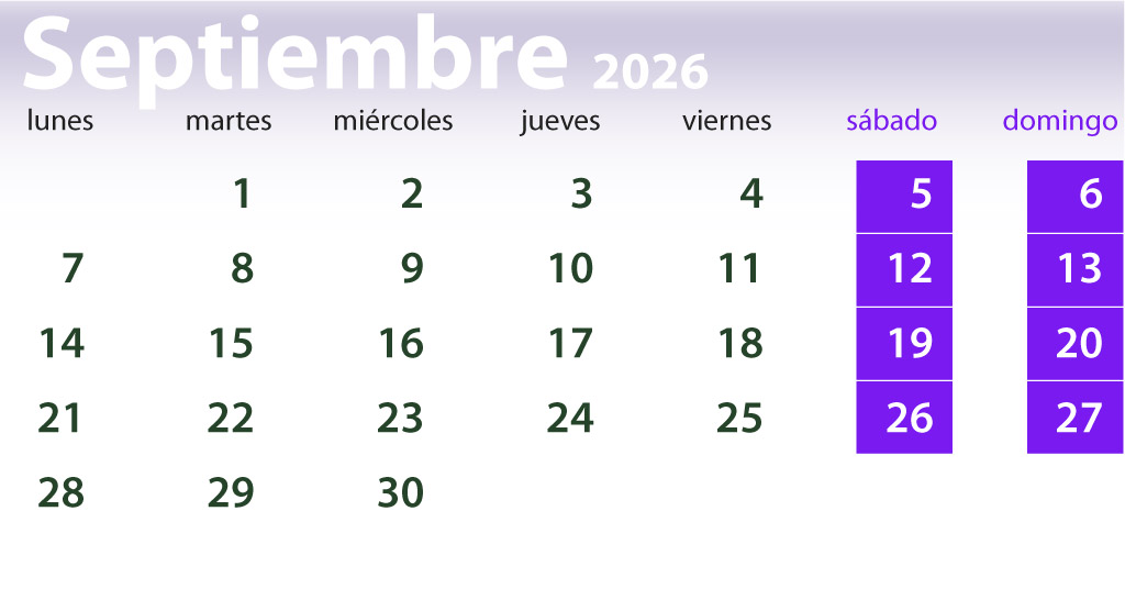 Septiembre 2026